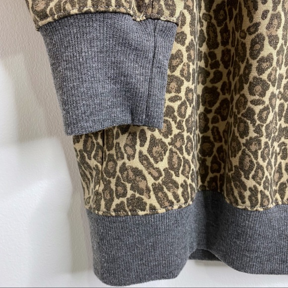 Splendid Gray and Leopard Print Matching 2pc. Jogger Set - Picture 3 of 14